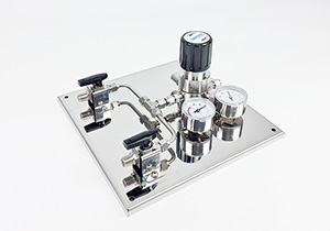 一級(jí)供氣控制面板 - 兩進(jìn)一出手動(dòng)切換